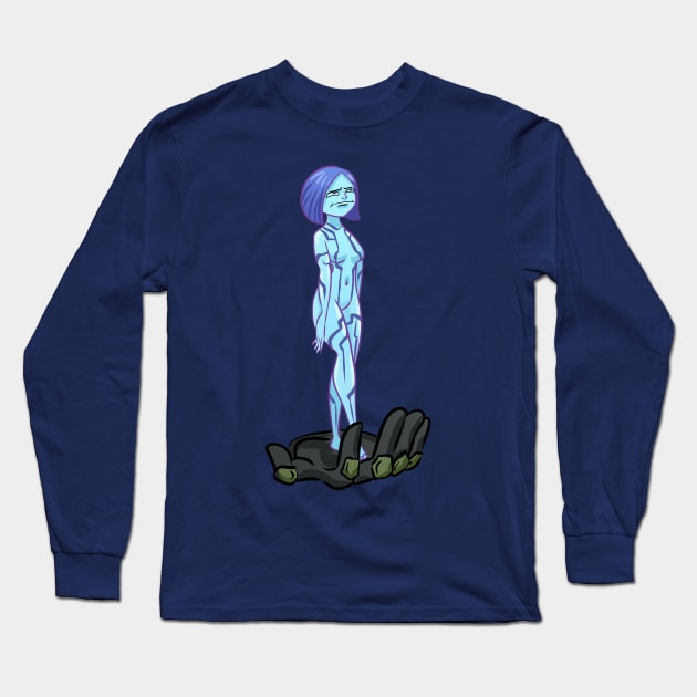 Annoyed Cortana Long Sleeve T-Shirt by JXG